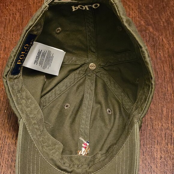 Ralph Lauren Army Green Polo Hat/Cap One Size - Picture 3 of 4